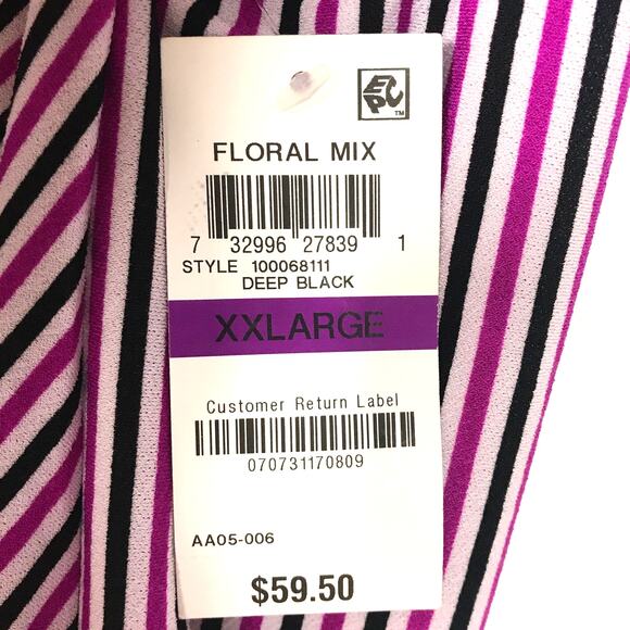 INC Striped Cap-Sleeve Wrap Shirt XXL - Picture 6 of 8